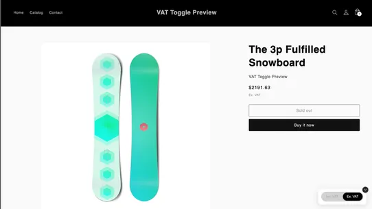 PriceSwitch B2B VAT Toggle screenshot