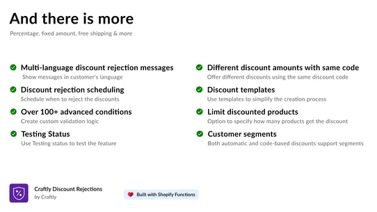 Guard: Block &amp; Limit Discounts screenshot