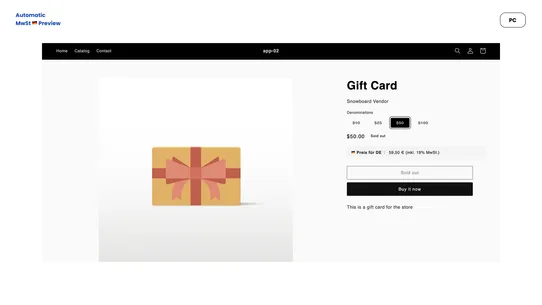 OSS Preview 🇩🇪 MwSt. screenshot