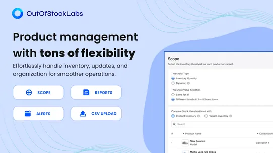Out Of Stock Alert Restock Lab screenshot