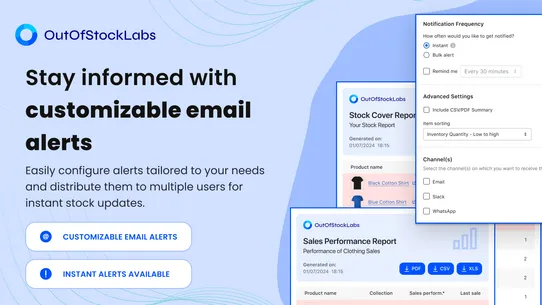 Out Of Stock Alert Restock Lab screenshot