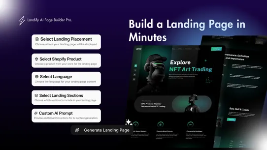 Landify AI Page Builder Pro screenshot