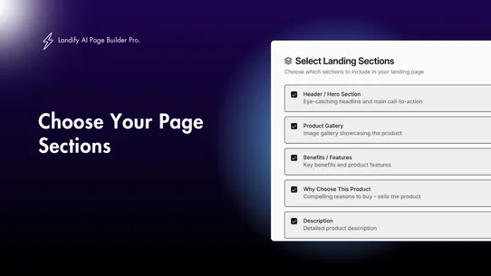 Landify AI Page Builder Pro screenshot