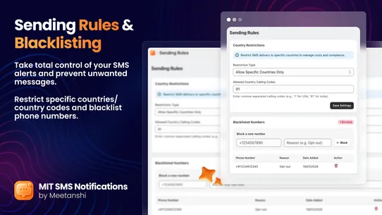 MIT SMS Notifications Pro screenshot