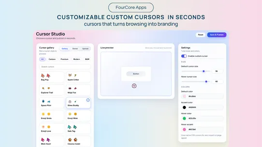 FourCore Custom Cursor screenshot