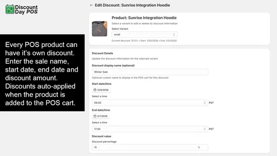 Discount Day for POS screenshot