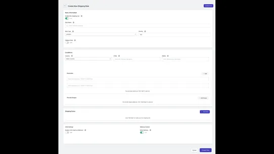 Advanced PinCode Shipping Rule screenshot