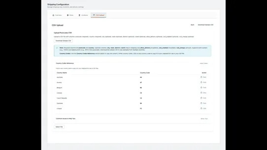 Advanced PinCode Shipping Rule screenshot
