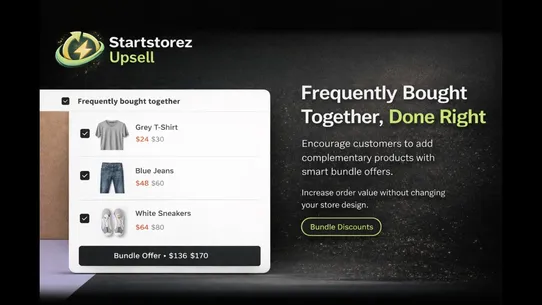 Startstorez Upsell Cross Sell screenshot