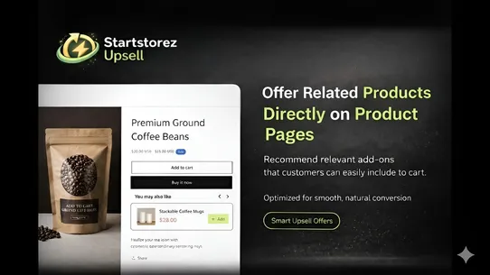 Startstorez Upsell Cross Sell screenshot