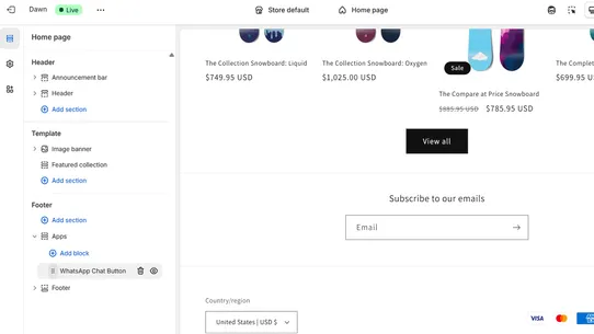 WhatsApp Click to Chat screenshot