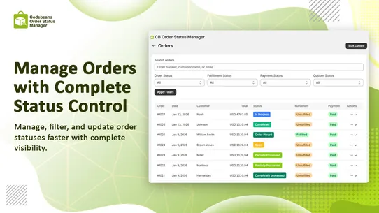 CB Order Status Manager screenshot