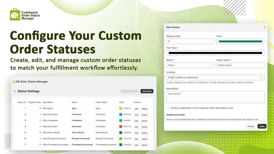 CB Order Status Manager screenshot