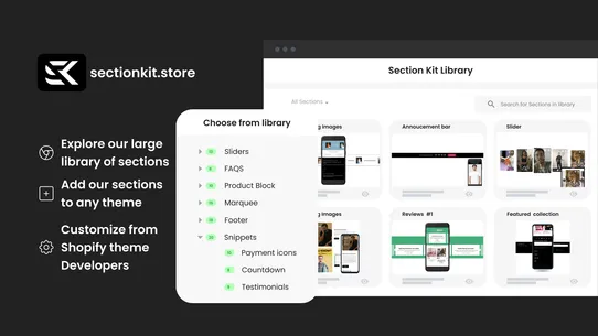 Section Kit: Theme Sections screenshot