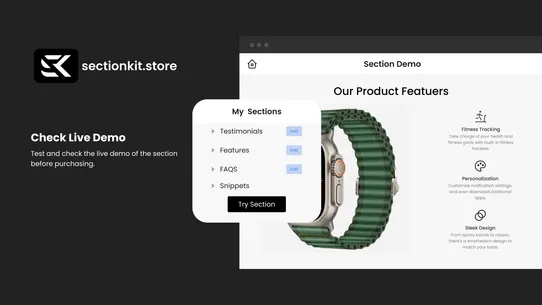 Section Kit: Theme Sections screenshot