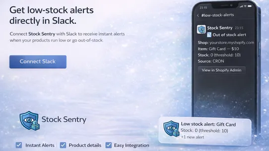 Stock Sentry: Low Stock Alerts screenshot