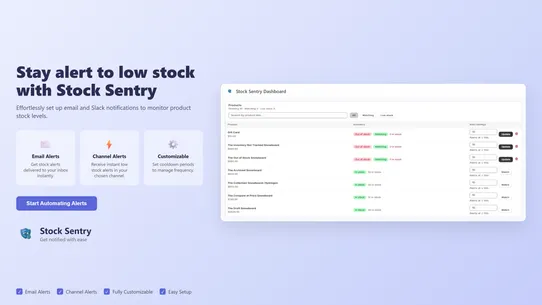 Stock Sentry: Low Stock Alerts screenshot