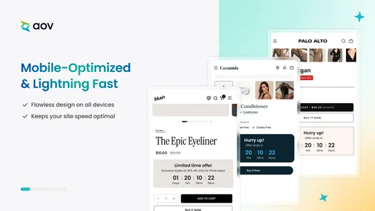 AOV.ai Countdown Timer Bar screenshot