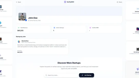 VerifyMRR screenshot