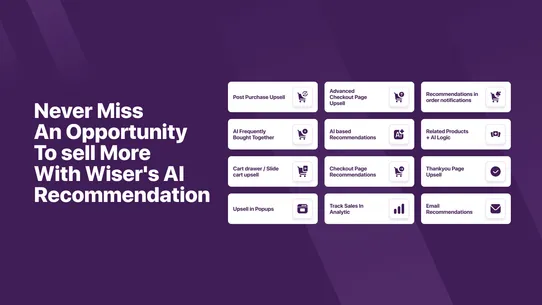 Wiser Upsell &amp; Cross Sell screenshot