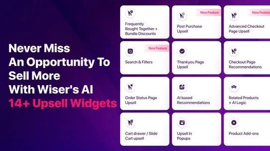 Wiser ‑ AI Upsell &amp; Cross Sell screenshot