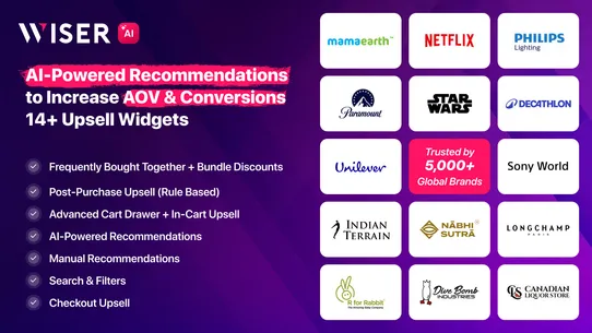 Wiser ‑ AI Cross Sell &amp; Upsell screenshot