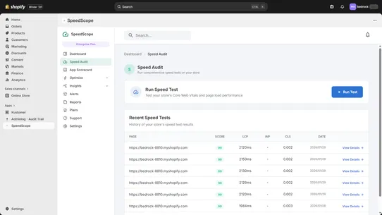 Speedscope screenshot