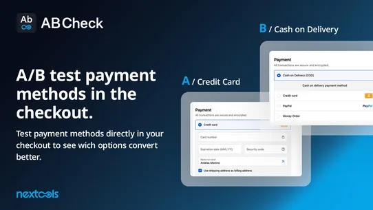 AB Check: Payment A/B tests screenshot