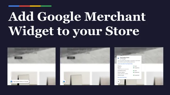 Google Merchant Store Widget screenshot
