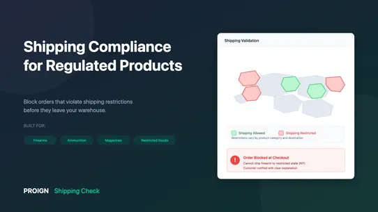 Compliance Shipping Check screenshot