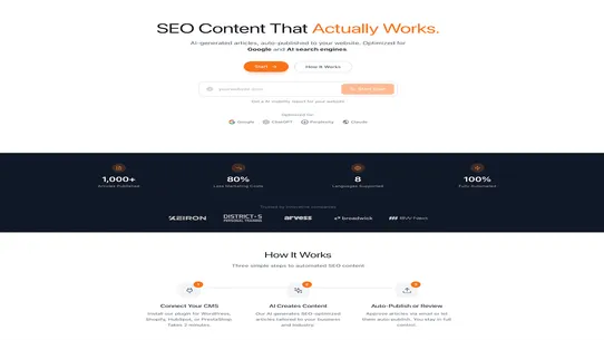 LM AI SEO Content Generator screenshot