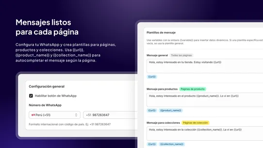 Enova Labs: WhatsApp Flotante screenshot