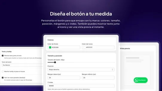 Enova Labs: WhatsApp Flotante screenshot