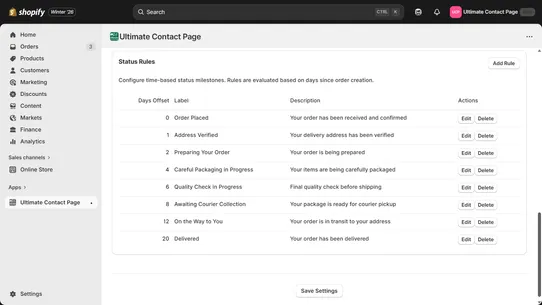 Ultimate Contact Page screenshot