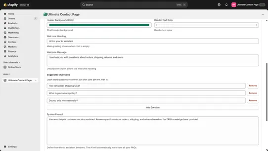 Ultimate Contact Page screenshot