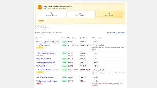 SafeEdit: Bulk Edit &amp; Preview screenshot