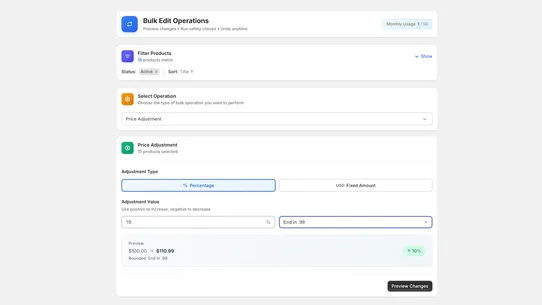 SafeEdit: Bulk Edit &amp; Preview screenshot