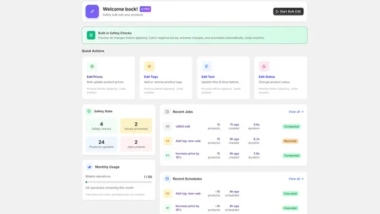 SafeEdit: Bulk Edit &amp; Preview screenshot