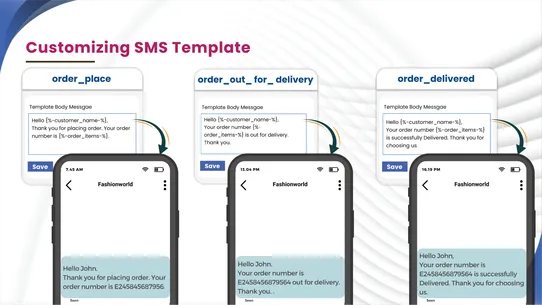 OKURU Order SMS screenshot