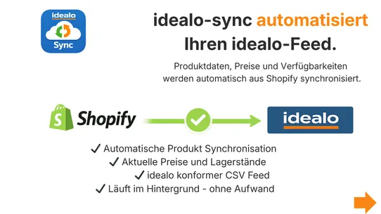 Idealo Sync: dein Idealo Feed screenshot