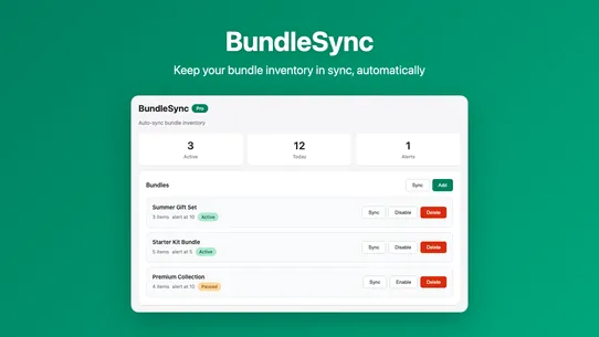 BundleSync screenshot
