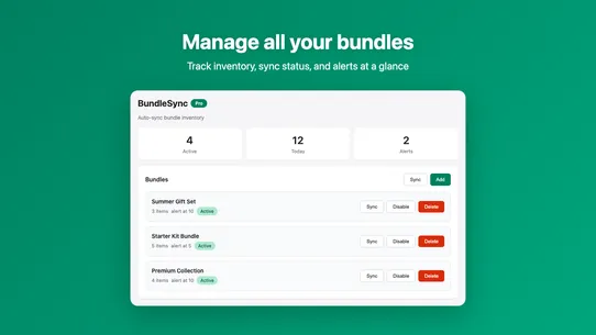 BundleSync screenshot