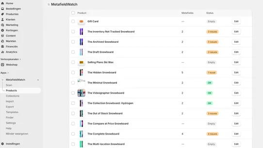 MetaFieldWatch screenshot