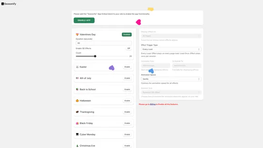 Seasonify ‑ Seasonal Effects screenshot