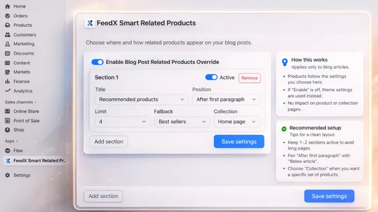 FeedX Smart Related Products screenshot