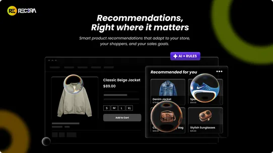 Recora Recommendation Engine screenshot
