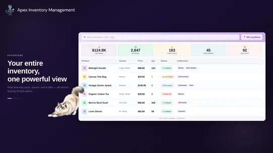 Apex Inventory Management screenshot