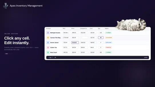 Apex Inventory Management screenshot