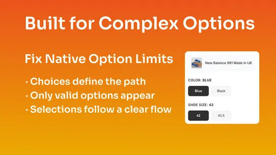 UOP: Conditional logic options screenshot