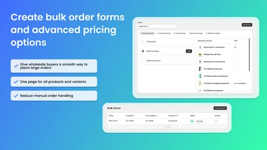 OO ‑ B2B &amp; Wholesale screenshot